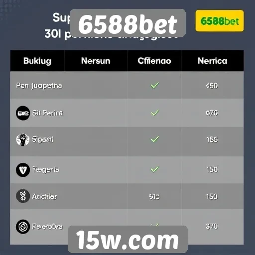Comparativo entre 6588bet e outros sites de jogos